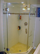 Corner shower