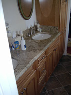 Bathroom vanity and fixtures