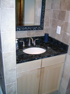 Bathroom vanity and fixtures
