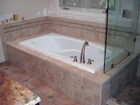 Bathroom with custom tile work