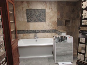 Fancy tub and tile work
